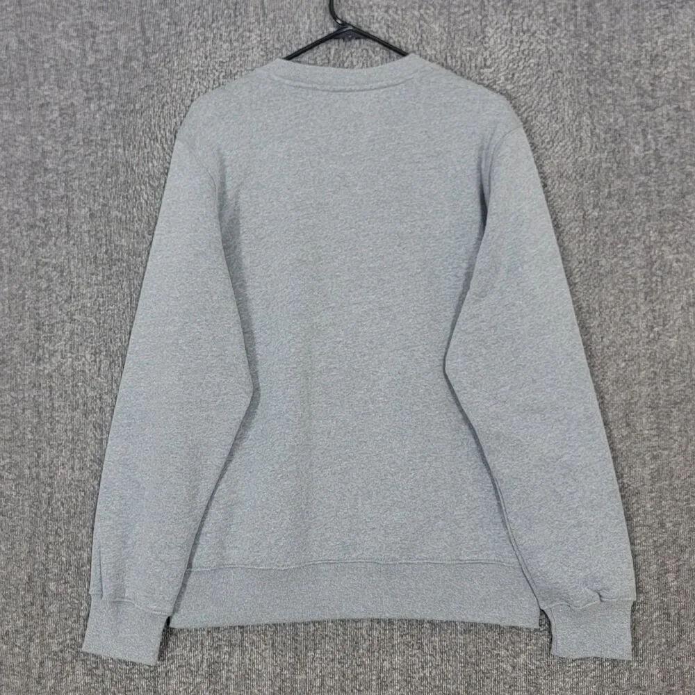 The North Face Sweatshirt Mens M Gray Fleece Crewneck Circular Design Pullover